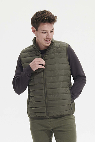 Doudoune light sans manches homme avec broderie personnalisée cotte cot
