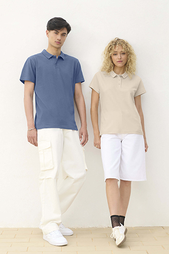 Polos personnalisés unisexe broderie personnalisable Made in France cotte cot