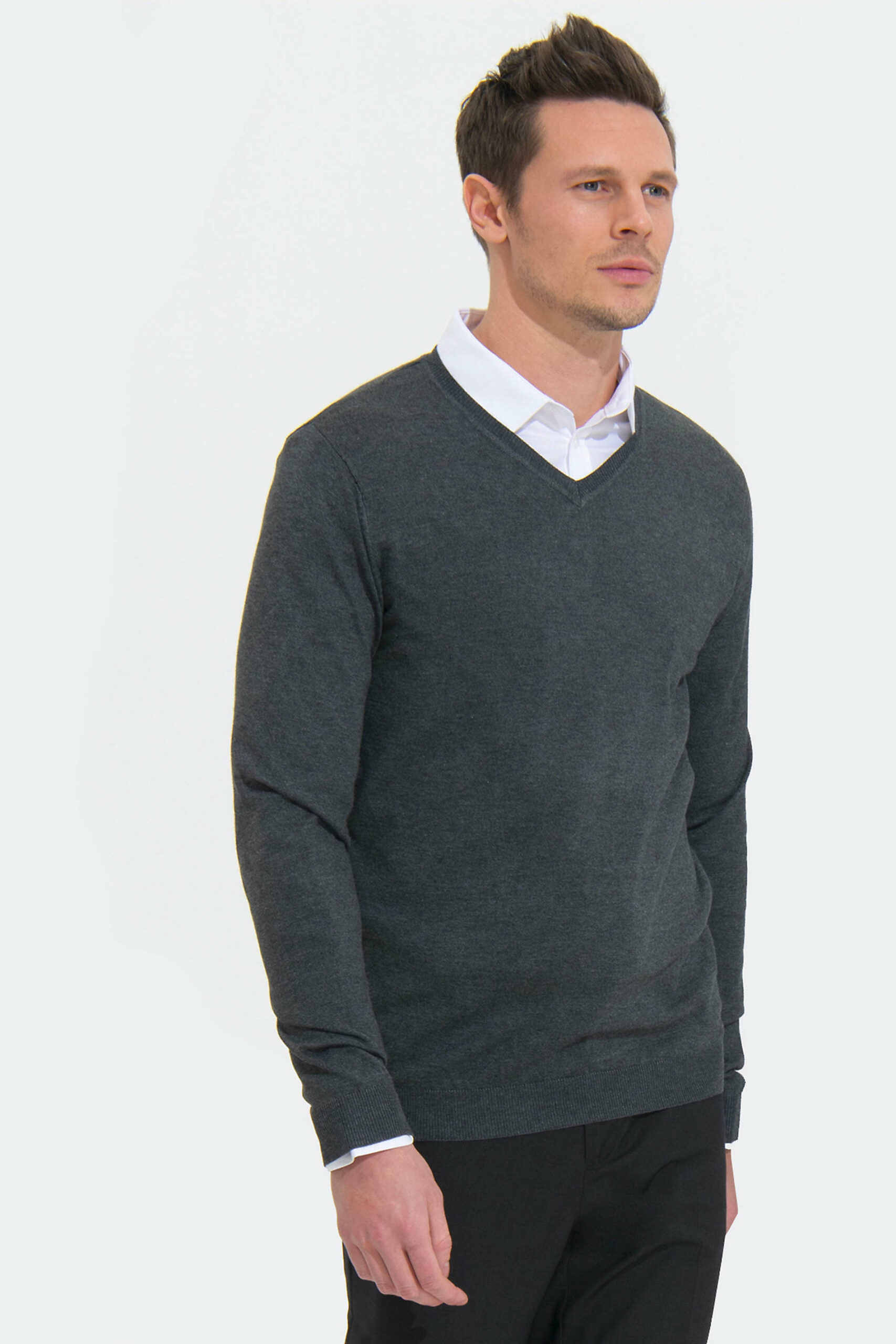 Pull col V homme Cotte Cot - broderie personnalisée