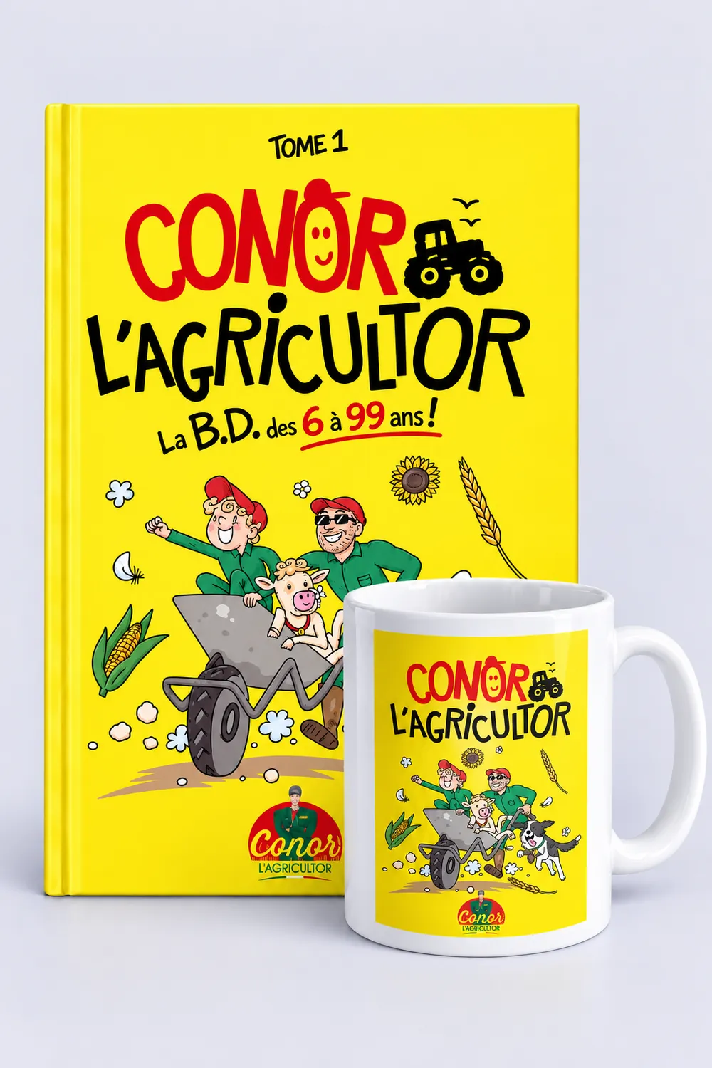 Pack BD + Mug Conor l'Agricultor
